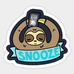 Hit that Snooze Sloth Sticker